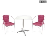 Комплект мебели  LFT-3099F/T3125-60x60 Bordo (2+1)