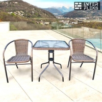 Комплект мебели Асоль-2A TLH-037A/073A-60х60 Cappuccino (2+1)