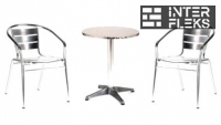 Комплект мебели LFT-3059/T3127-D60 Silver (2+1)
