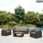 Комплект мебели с диваном AFM-3017B Dark brown