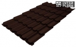 Металлочерепица Grand Line Kvinta Plus RR 887 шоколадно-коричневый (RAL 8017 шоколад)
